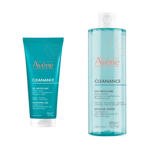Набор AVENE КЛИНАНС ГЕЛЬ ОЧИЩАЮЩИЙ МАТИРУЮЩИЙ 200МЛ + AVENE КЛИНАНС МИЦЕЛЛЯРНАЯ ВОДА Д/КОМБИНИРОВАН/ЖИРНОЙ КОЖИ СКЛОННОЙ К АКНЕ 