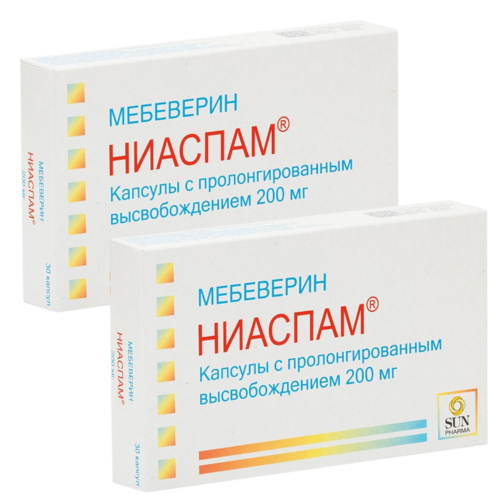 Набор из 2 уп. Ниаспам 200 мг 30 капс пролонгилованные