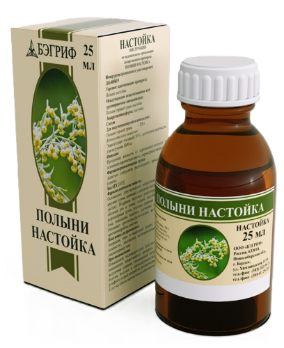 Полыни настойка флакон-капельница настойка 25 мл