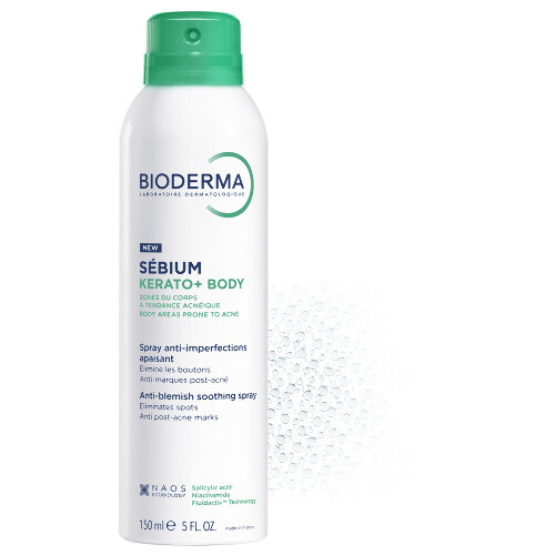 Bioderma sebium керато+ спрей для тела против несовершенств 150 мл