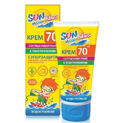 Купить SUN MARINA KIDS КРЕМ СОЛНЦЕЗАЩИТНЫЙ ДЛЯ ДЕТЕЙ SPF70 50МЛ цена
