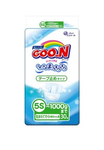 Купить Goon подгузники детские на липучках размер 5s до 1 кг 30 шт. цена