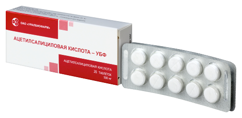Набор АЦЕТИЛСАЛИЦИЛОВАЯ КИСЛОТА-УБФ  0,5 N20 и  ПАРАЦЕТАМОЛ-УБФ 0,5 N20 ТАБЛ