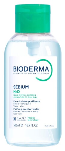 Bioderma sebium H2O мицеллярная вода для жирной и комбинированной кожи 500 мл/помпа