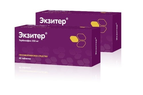 Экзитер 250 мг 84 шт. таблетки (1+1)