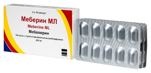 Набор из 2 уп. Меберин МЛ 200 Мг 30 Шт. Капсулы – со скидкой до 3%