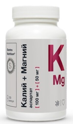 ELENTRA NUTRITION КАЛИЙ+МАГНИЙ АСПАРТАТ
