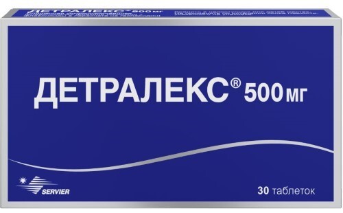 Детралекс 500 мг 30 шт. таблетки, покрытые пленочной оболочкой