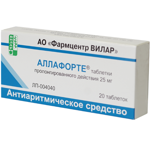 Аллафорте 25 мг 20 шт. таблетки с пролонгированным высвобождением