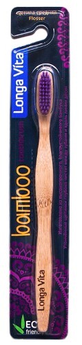 Longa vita bamboo зубная щетка для взрослых арт вт-1