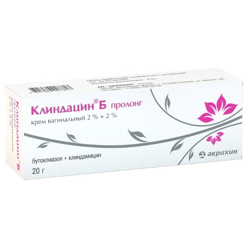 КЛИНДАЦИН Б ПРОЛОНГ 2%+2% 20,0 КРЕМ ВАГ