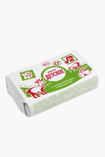 Мыло туалетное детское с козьим молочком и пантенолом 100 гр