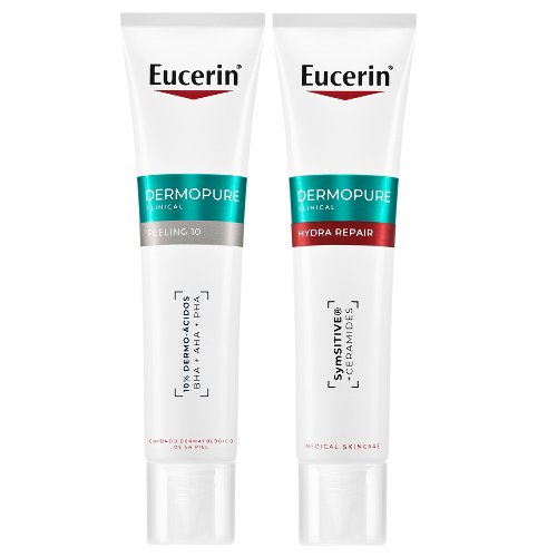 Набор EUCERIN DERMOPURE: PEELING 10 ПИЛИНГ-СЫВОРОТКА ДЛЯ ПРОБЛЕМНОЙ КОЖИ НОЧНАЯ 40МЛ + HYDRA REPAIR КРЕМ УВЛАЖНЯЮЩИЙ УСПОКАИВАЮЩИЙ ДЛЯ ПРОБЛЕМНОЙ КОЖИ 40МЛ