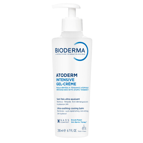 Bioderma Atoderm гель-крем интенсив успокаивающий увлажняющий для сухой раздраженной и атопичной кожи 200 мл