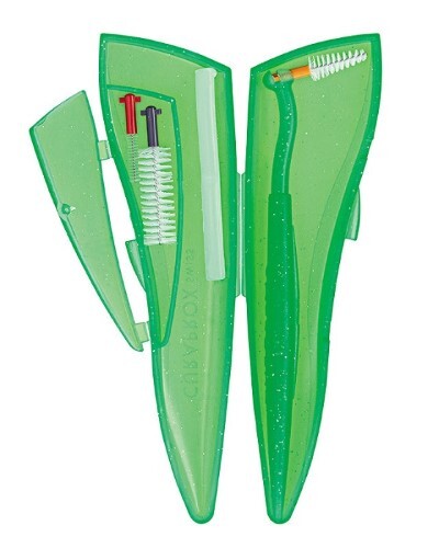 Curaprox ершики межзубные cps ortho pocket set/набор с держателем