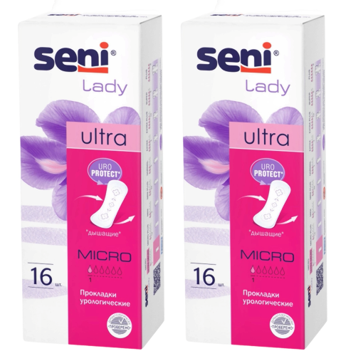 Набор Seni lady прокладки уролог ultra micro №16  из 2 уп со скидкой
