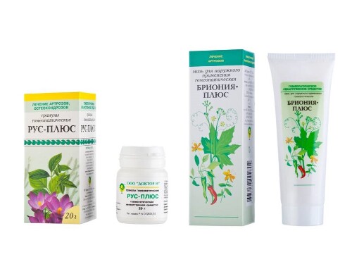 Купить Бриония-плюс мазь для наружного применения гомеопатического применения 70 гр по цене 368 руб в Москве Бриония-плюс мазь для наружного применения гомеопатического применения 70 гр