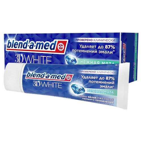 Blend-a-med зубная паста 3d white нежная мята 75 мл