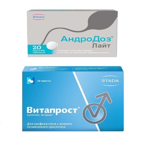 Набор для мужчин Андродоз Лайт №20 + Витапрост таб. 20 мг №20 по специальной цене