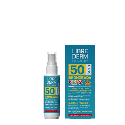 Купить Librederm bronzeada молочко солнцезащитное для детей spf50+ 50 мл цена