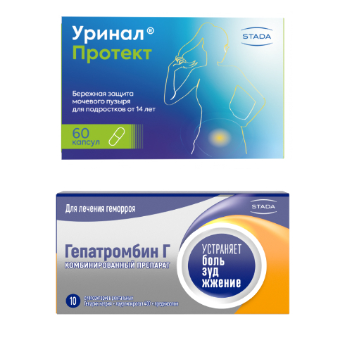 Набор Уринал Протект капс №60 + Гепатромбин Г суп. №10 по специальной цене