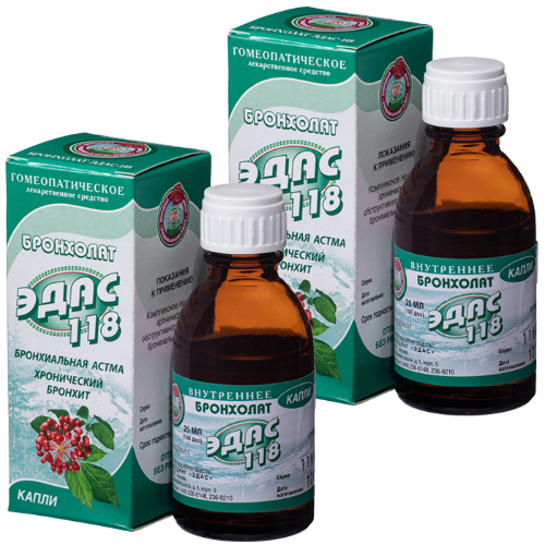 Набор ЭДАС - 118 Бронхолат со скидкой 40% на вторую упаковку