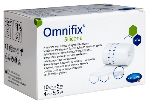 Пластырь omnifix silicone фиксирующий 10 смx5 м из нетканого материала в рулоне