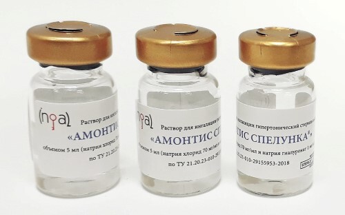 Амонтис спелунка раствор для ингаляций гипертонический стерильный 5 мл 10 шт.