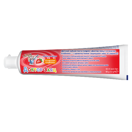 Colgate доктор заяц со вкусом клубники зубная паста 50 мл