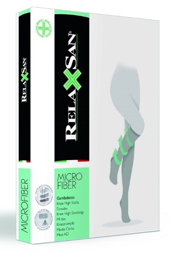Купить Relaxsan microfiber гольфы компрессионные gambaletto 70den профилактика варикоза/12-17mmhg (арт 750 м) размер 2/черный цена