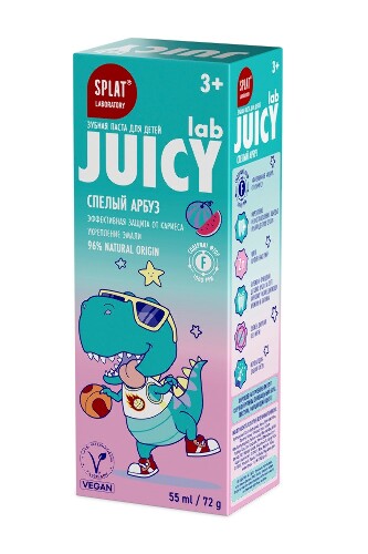 ДЕТСКАЯ ЗУБНАЯ ПАСТА JUICY LAB СО ФТОРОМ