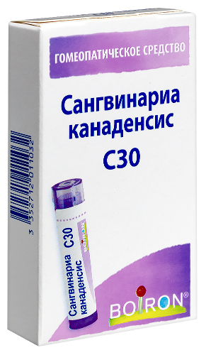 САНГВИНАРИА КАНАДЕНСИС С30 ГОМЕОПАТ МОНОКОМП ПРЕПАРАТ РАСТИТ ПРОИСХОЖД