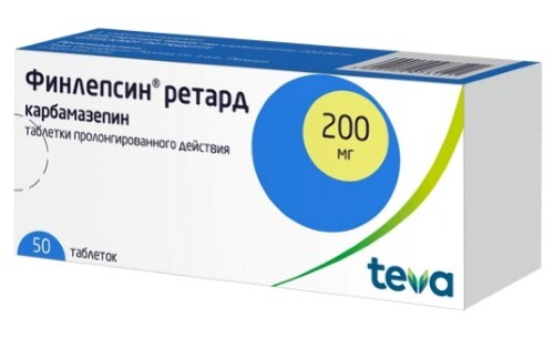 Купить Финлепсин ретард 200 мг 50 шт. таблетки пролонгированного действия цена