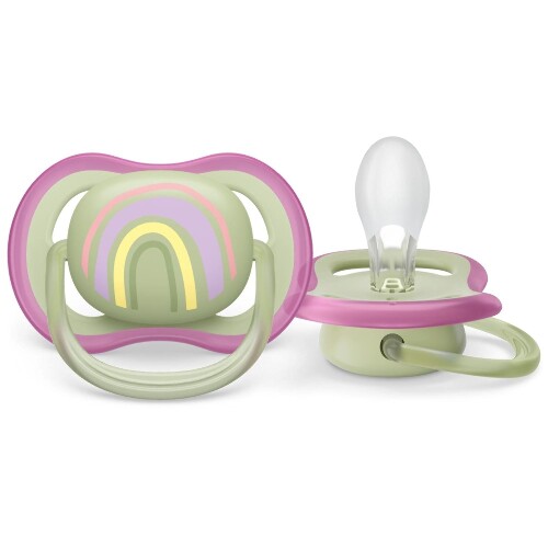 Avent соска-пустышка силиконовая ultra air 0-6 мес 2 шт. scf085/59