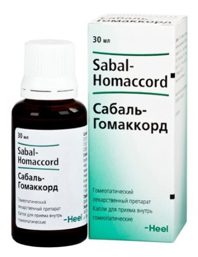 Купить Сабаль-гомаккорд капли для приема внутрь гомеопатического применения 30 мл цена