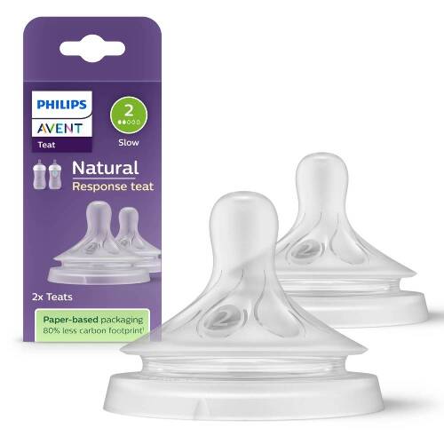 Avent соска поток медленный 0+ 2 шт. Natural Response SCY962/02