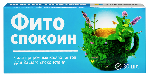 Купить Витамир Фитоспокоин 30 шт. таблетки, покрытые оболочкой массой 360 мг цена