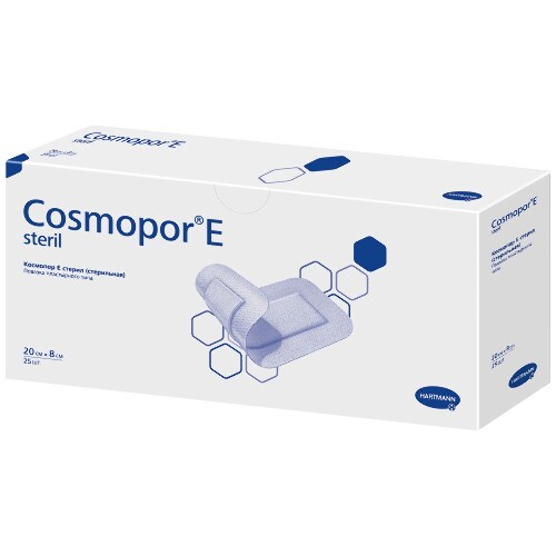 Купить Повязки пластырного типа стерильные cosmopor e steril/космопор е стерил 20х8 см 25 шт. цена