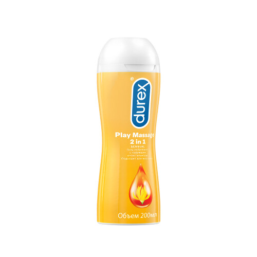 Durex гель-смазка play massage 2 в 1 sensual 200 мл