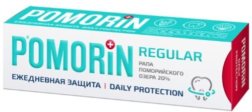 Купить Pomorin regular зубная паста ежедневная защита 100 мл цена