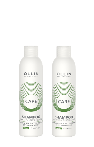 Набор Ollin care шампунь для восстановления структуры волос 250 мл х2
