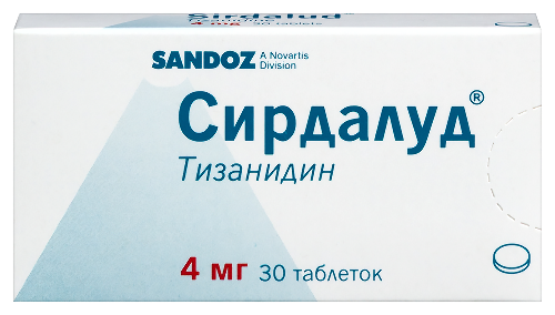 Сирдалуд 4 мг 30 шт. таблетки