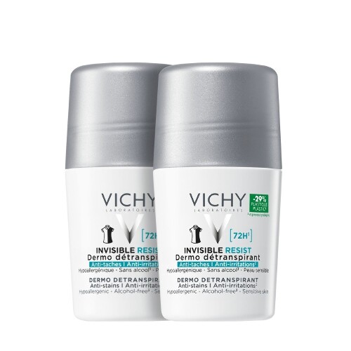 Vichy набор/шариковый дезодорант-антиперспирант invisible 50 мл/ 2 шт.
