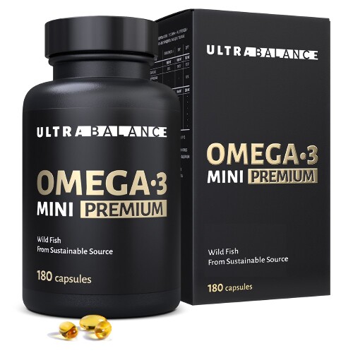 Ultrabalance омега-3 премиум жирные кислоты высокой концентрации 180 шт. капсулы массой 790 мг