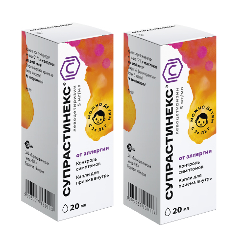 Набор из двух упаковок СУПРАСТИНЕКС 0,005/МЛ 20МЛ ФЛАК КАПЛИ