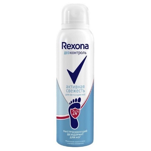 Rexona дезодорант-аэрозоль для ног деоконтроль активная свежесть 150 мл