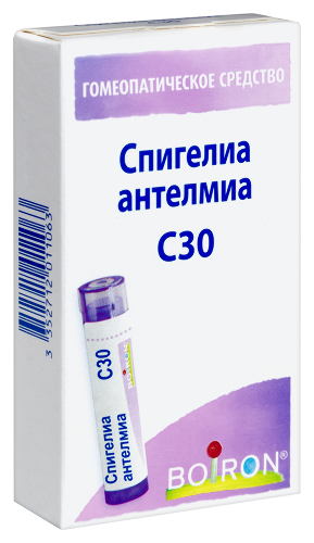 СПИГЕЛИА АНТЕЛМИА С30 ГОМЕОПАТ МОНОКОМП ПРЕПАРАТ РАСТИТ ПРОИСХОЖД