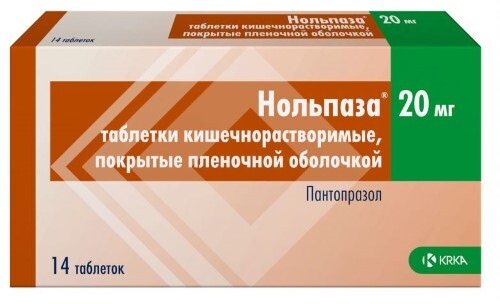 Купить Нольпаза 20 мг 14 шт. таблетки кишечнорастворимые , покрытые пленочной оболочкой цена
