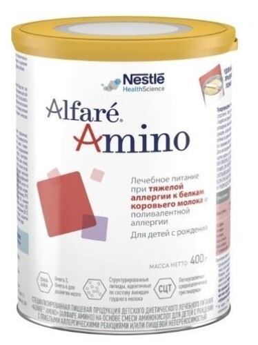Купить ALFARE AMINO СМЕСЬ ДЛЯ ДЕТЕЙ С РОЖДЕНИЯ 400,0 цена