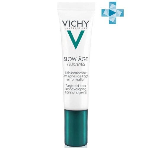 Купить Vichy Slow Age  Антивозрастной укрепляющий крем   для кожи вокруг глаз от морщин и кругов с кофеином, пробиотиком и антиоксидантами, 15 мл цена